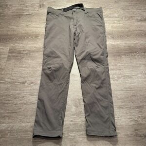 Wrangler Pants Mens 38 Gray ATG Hiking Belted Stretch Outdoor 38x30 Nylon Gorp